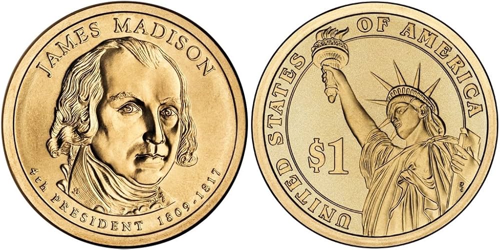 James madison gold coin